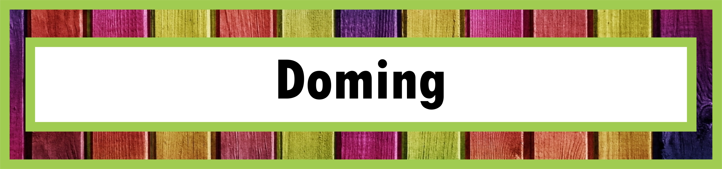 Products button for doming